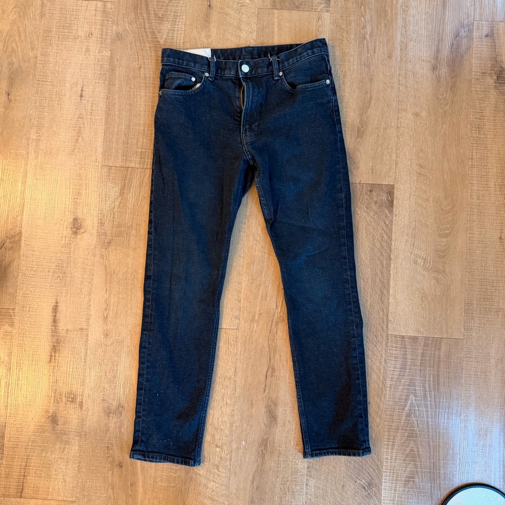 H&M Slim Fit Dark Wash Jeans Men’s 31x30 Blue Denim Pants Stretch